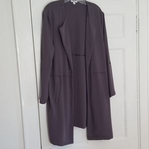 Duster jacket of luscious fabric